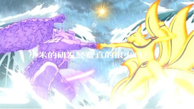 小米的研发经费真的很少吗？